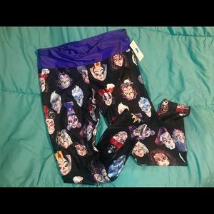 Disney villains sugar skull lotus leggings